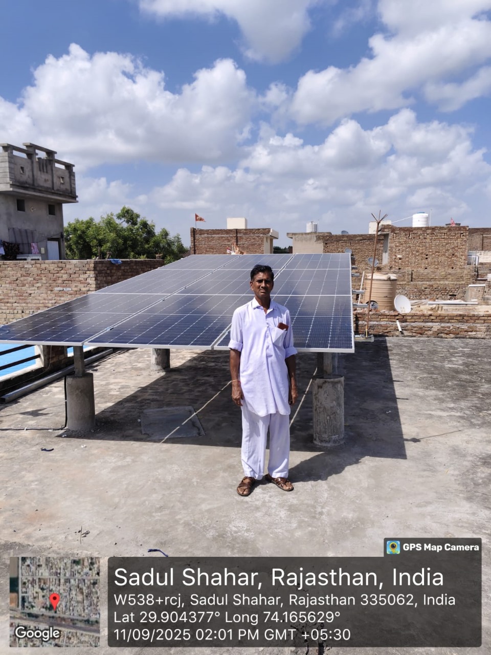 Sadul Shahar, Rajasthan, Home installation